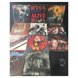 Vintage 12" vinyl records ï¿½ heavy metal & rock