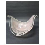 Hand blown art glass bowl