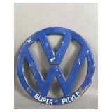 Vintage Volkswagen "Super Pickleï¿½ logo sign