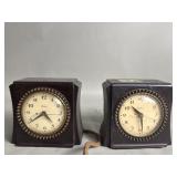 Pair of Art Deco Telechron "The selector"