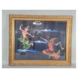 Oil painting on fabric "Thai Lapidary" (Thailand)