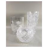 Group of crystal vases
