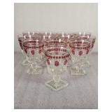 Vintage Parklane Ruby Flash, Indiana Glass