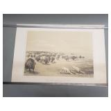 Pair of vintage Native American lithographs