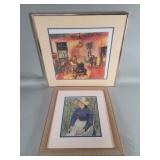 Vincent Van Gogh print, Chagall print