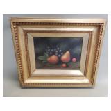 Signed Carl Werner still life oil on board