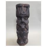 Vintage carved wood tiki sculpture