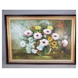 Vintage signed Carter impasto oil painting on