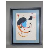 Vintage Beatien Yazz signed tempura painting