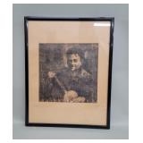 Pencil signed lithograph