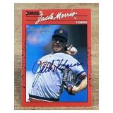1990 Donruss Recollection Jack Morris signature