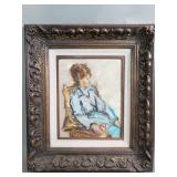 Clifford Silsby signed oil on panel portrait