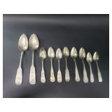 Group of vintage silver flatware