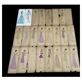 Large lot of Beatrice Mejia signed fashion