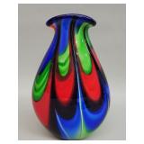 Hand blown art glass vase