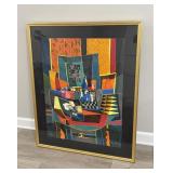 Framed artist signed Marcel Molly numbered