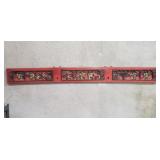 Vintage Chinese hand carved wall plaque