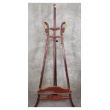 French Empire-style gilt and mahogany easel with