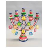 Vintage hand painted Mexican folk art pottery