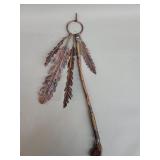 Native American style copper and brass  feathers