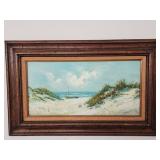 Vintage hand painted oil on canvas