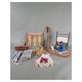 Group of vintage Native American style leather