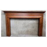 WM. H. Jackson oak fireplace surround/mantel