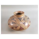 Vintage southwest style polychrome pottery vase