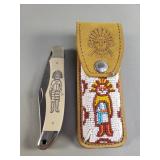 Vintage Schrade Kachina Scrimshaw folding