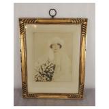 Circa 1890s framed brides photo