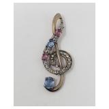 Vintage signed Crown Trifari "Renaissance" treble
