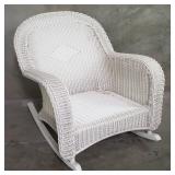 Vintage wicker rocking chair
