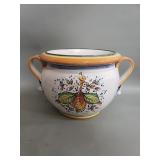Hand painted Italian style ceramic planter