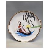 Antique Noritake Art Deco "Lady in Peacock