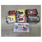 Group of die cast model cars and R/C cars scales