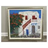 Framed artist signed Dorlies Schapirtz oil on