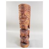 Vintage carved wood Tiki statue