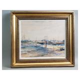 Wilson Silsby signed watercolor maritime painting