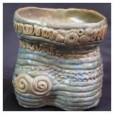 Signed Mid-century studio pottery vase
