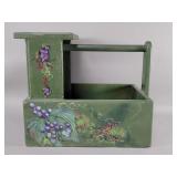Pine hand painted caddy organizer