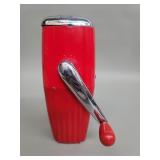 Vintage metal, plastic red and chrome