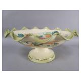 Vintage Italian hand painted terracotta pedestal