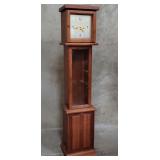 Franz Hermle walnut floor clock with wind up key