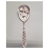 Antique Stieff sterling strawberry serving spoon