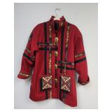 Vintage Coloratura southwest style wool coat