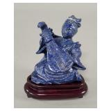 Hand carved lapis lazuli figure