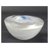 Hand blown art glass bowl