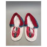 Soft hide Native American beaded moccasins