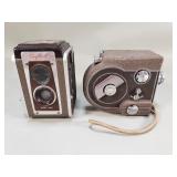 Pair of vintage cameras, Kodak Duaflex IV, Revere