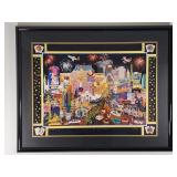 Vintage Roxy "Las Vegas Lights" lithograph